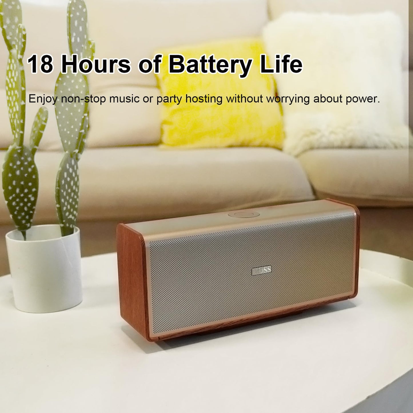 DOSS SoundBox Ultra Bluetooth Speaker with 2.1 Channel Audio, 80W Superior Sound with Deep Bass, Two DSP Technologies, 18H Playtime, BT 5.3, Wireless for Home, Office, Room - Blue - digibuy