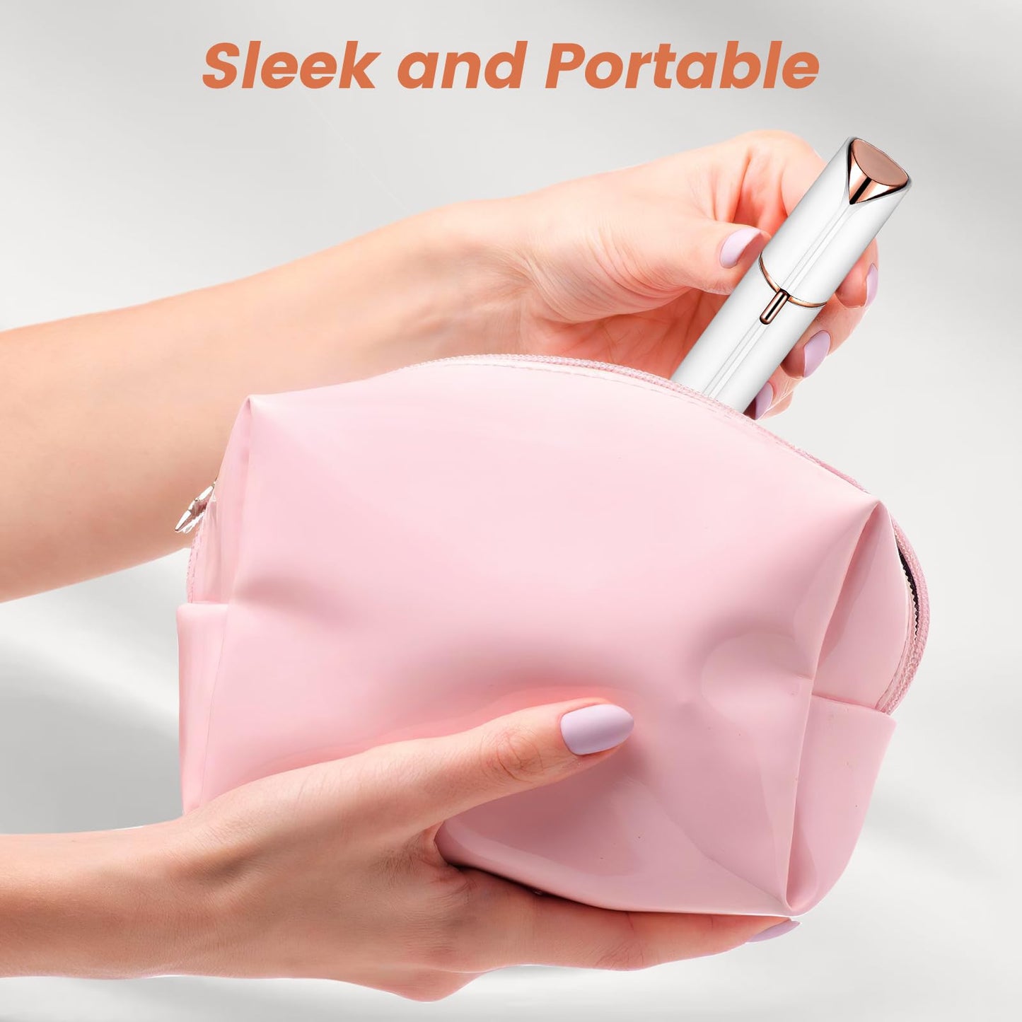 Facial Hair Remover for Women - as Seen on TV Painless Face Shaver - Mini Hair Remover, Electric Razor Shaver Portable Bikini Epilator for Lips, Chin, Armpit, Peach Fuzz, Fingers, Neck, Cheek(Rose Gold) - digibuy