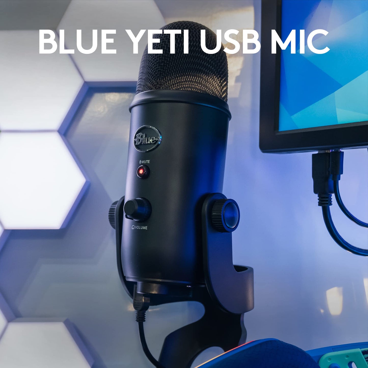 Logitech for Creators Blue Microphones Yeti USB Microphone (Blackout) - digibuy