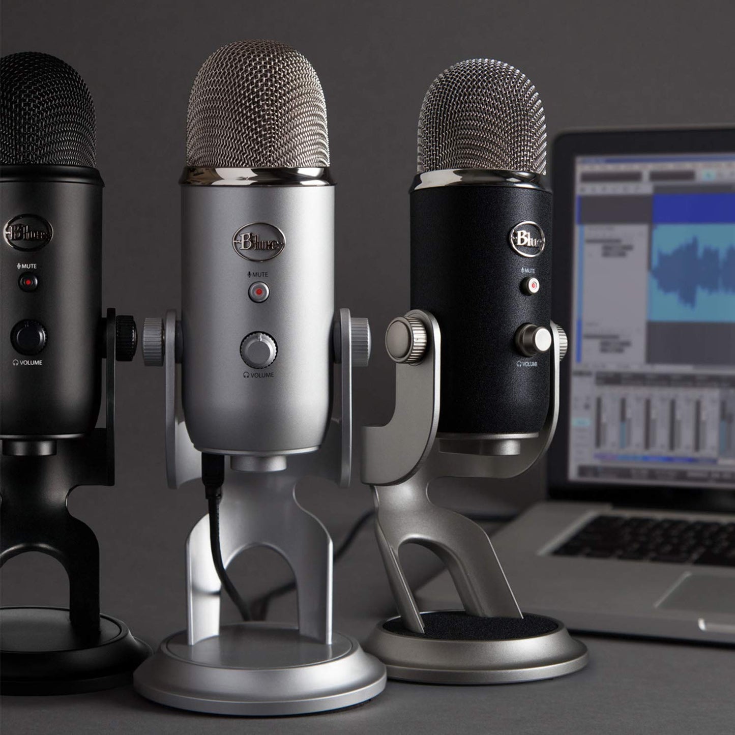 Logitech for Creators Blue Microphones Yeti USB Microphone (Blackout) - digibuy