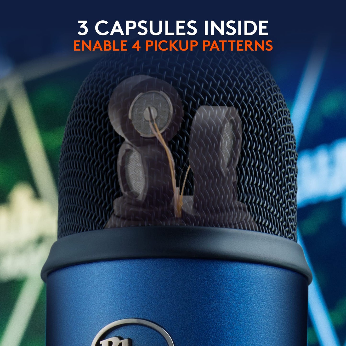 Logitech for Creators Blue Microphones Yeti USB Microphone (Blackout) - digibuy