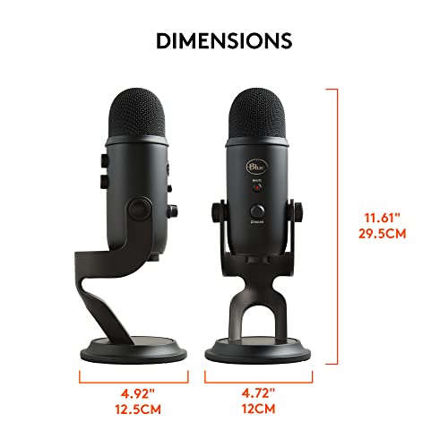 Logitech for Creators Blue Microphones Yeti USB Microphone (Blackout) - digibuy