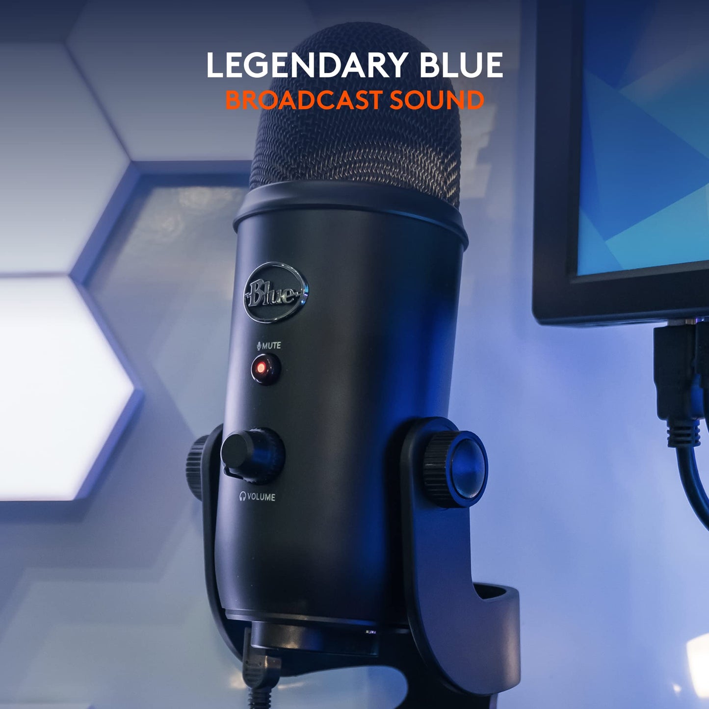 Logitech for Creators Blue Microphones Yeti USB Microphone (Blackout) - digibuy