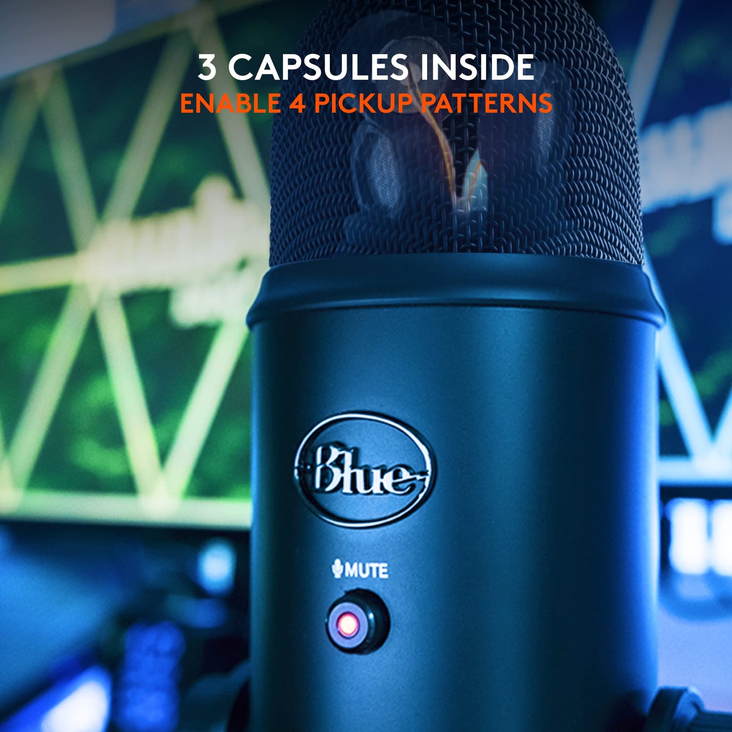 Logitech for Creators Blue Microphones Yeti USB Microphone (Blackout) - digibuy