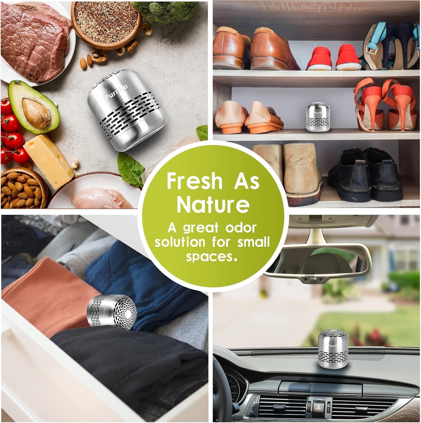 Refrigerator Deodorizer,Lasts for 10 Years,Refrigerator Odor Eliminator,Fridge Deodorizer,More Effective Than Baking Soda Bamboo Air Purifying Bags - digibuy