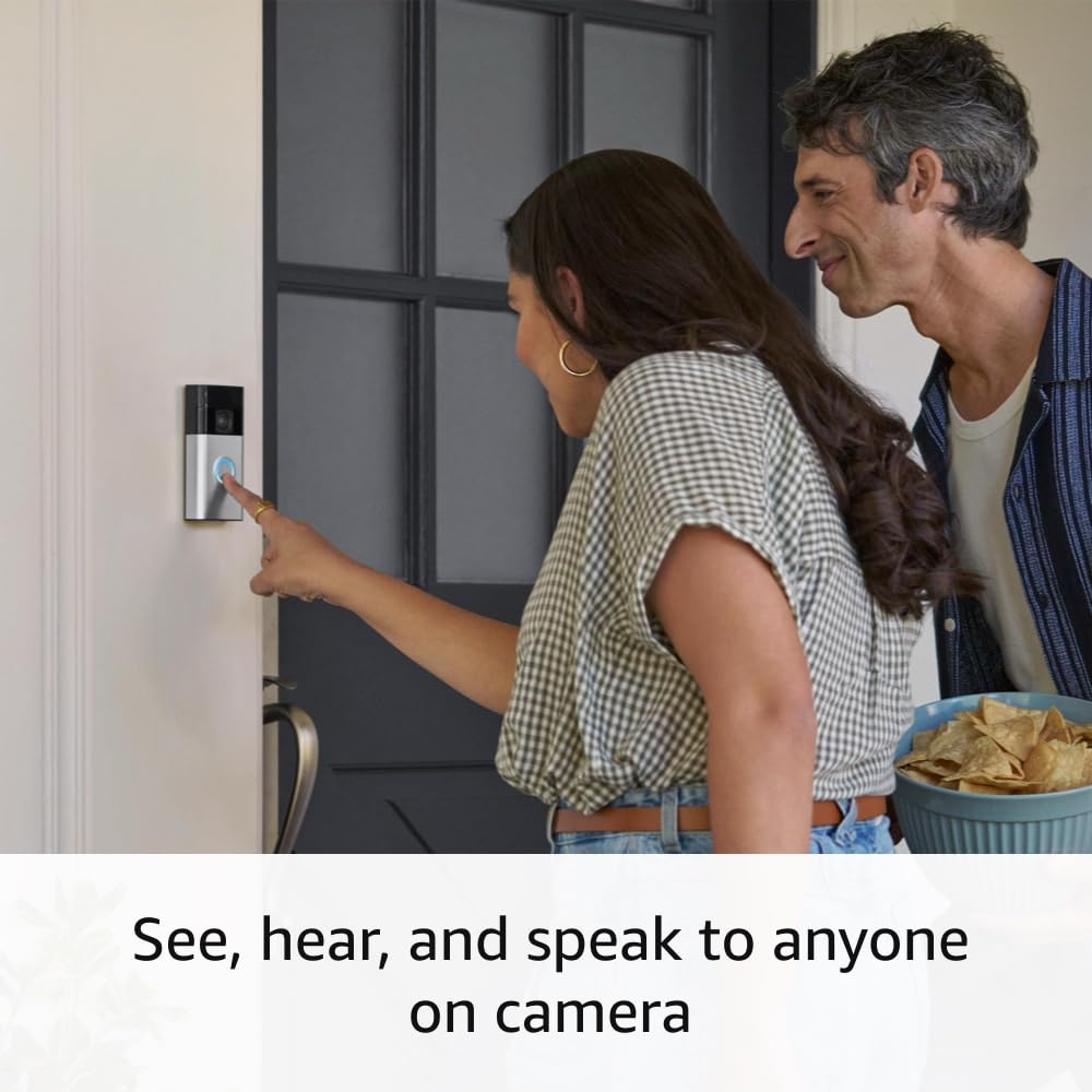 Ring Battery Doorbell | Home or business security with Head - to - Toe Video, Live View with Two - Way Talk, and Motion Detection & Alerts (newest model), Venetian Bronze - digibuy