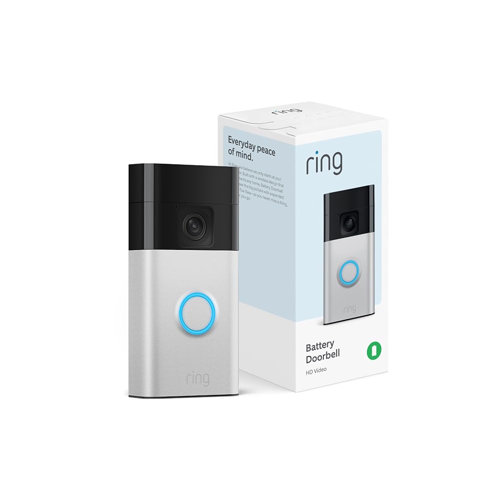 Ring Battery Doorbell | Home or business security with Head - to - Toe Video, Live View with Two - Way Talk, and Motion Detection & Alerts (newest model), Venetian Bronze - digibuy