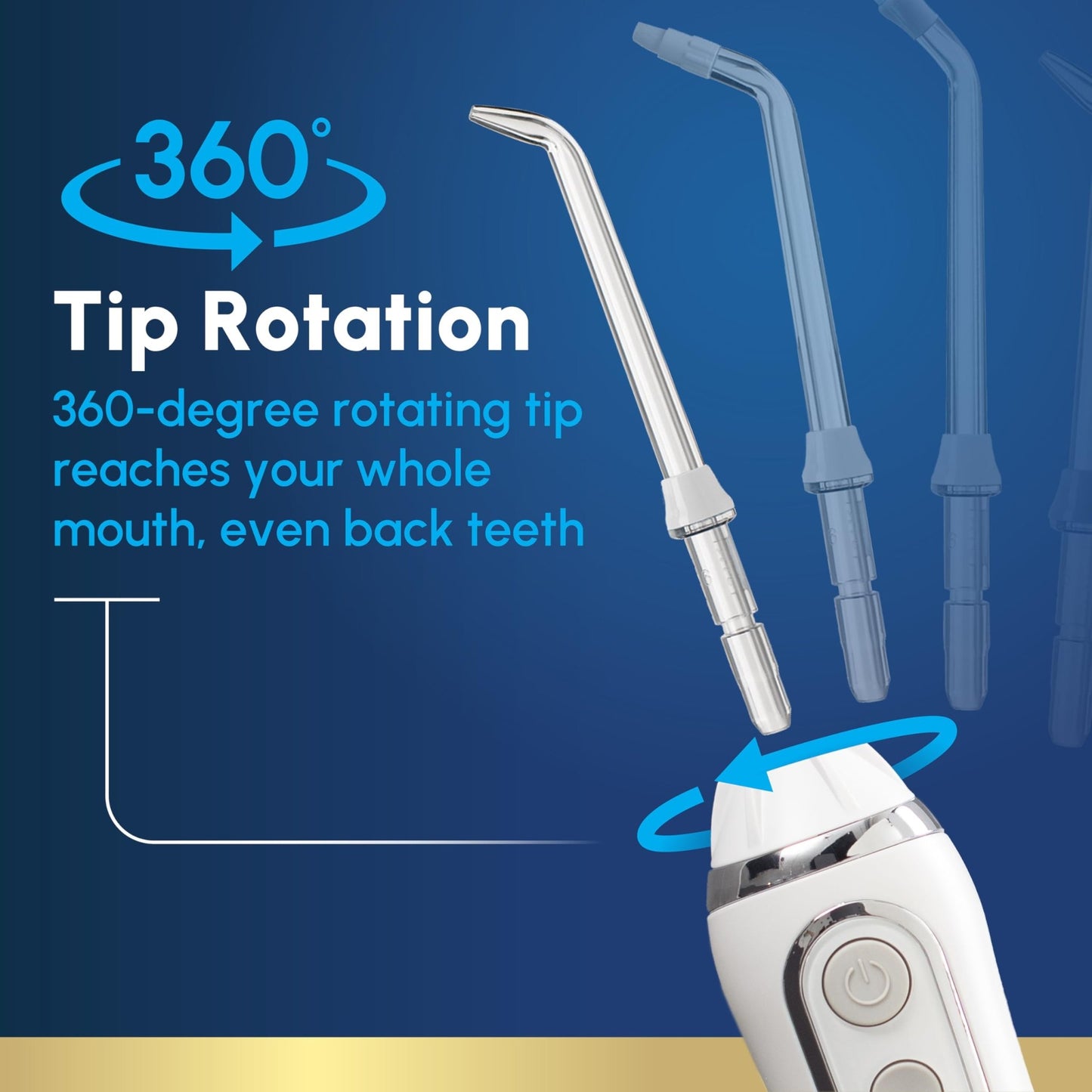 Waterpik Cordless Advanced 2.0 Water Flosser For Teeth, Gums, Braces, Dental Care With Travel Bag and 4 Tips, ADA Accepted, Rechargeable, Portable, and Waterproof, Black WP - 582, Packaging May Vary - digibuy