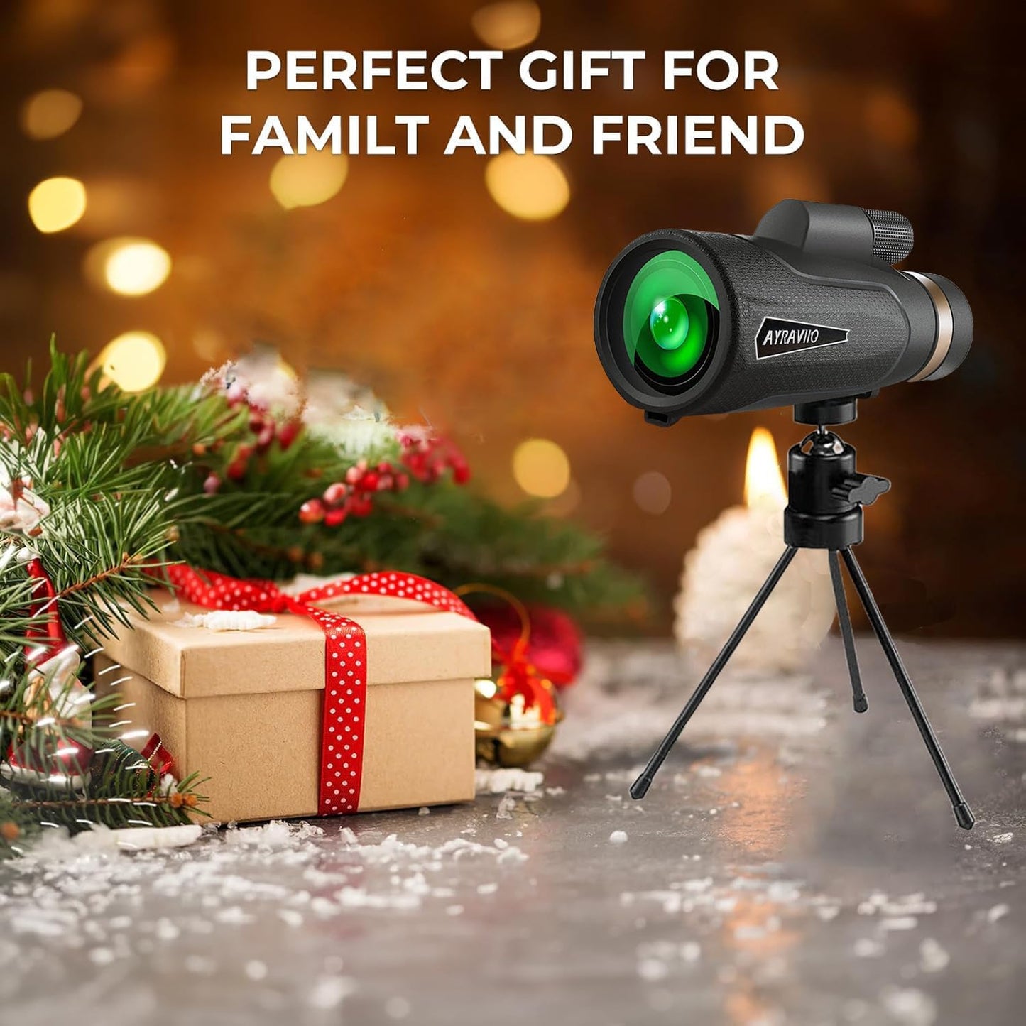 12x60 Monocular Telescope with Smartphone Holder & Upgraded Tripod, High Powered SMC & BAK4 Scope, Birthday Gifts for Men Dad Him Husband Teen, Gifts for Christmas, Outdoors Survival Hiking Gear - digibuy