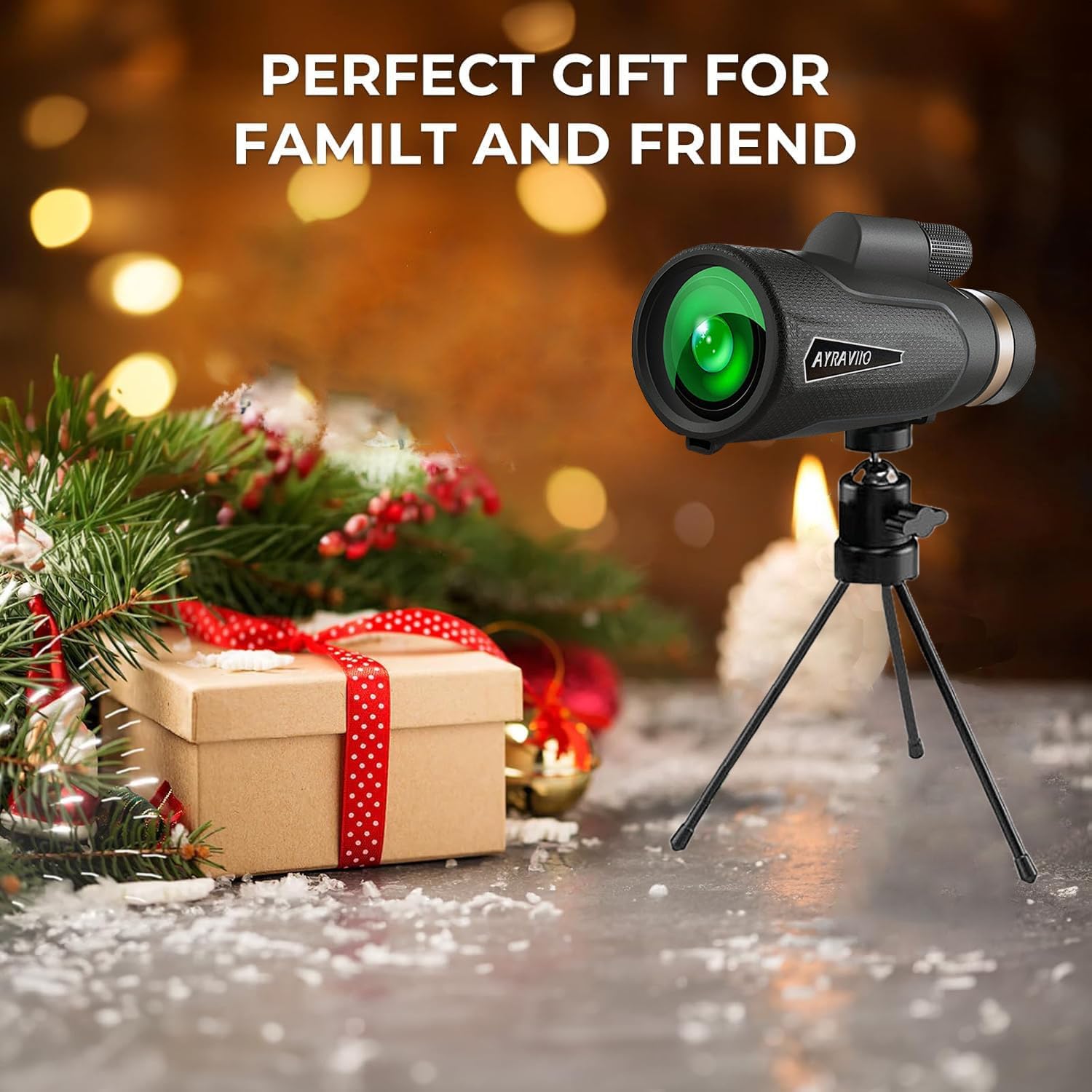 12x60 Monocular Telescope with Smartphone Holder & Upgraded Tripod, High Powered SMC & BAK4 Scope, Birthday Gifts for Men Dad Him Husband Teen, Gifts for Christmas, Outdoors Survival Hiking Gear - digibuy