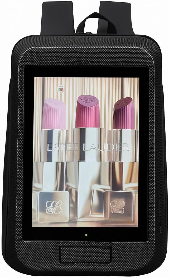 13.3 Inch LCD Backpack with Integrated Screen & Sound, LED Display Tech Backpack, Smart Digital Screen Bag with Speaker advertising for business, Portable Multimedia - digibuy