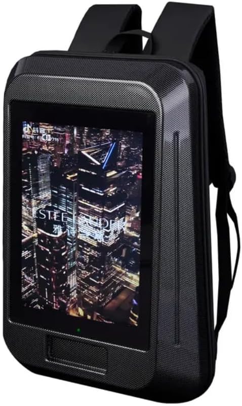 13.3 Inch LCD Backpack with Integrated Screen & Sound, LED Display Tech Backpack, Smart Digital Screen Bag with Speaker advertising for business, Portable Multimedia - digibuy
