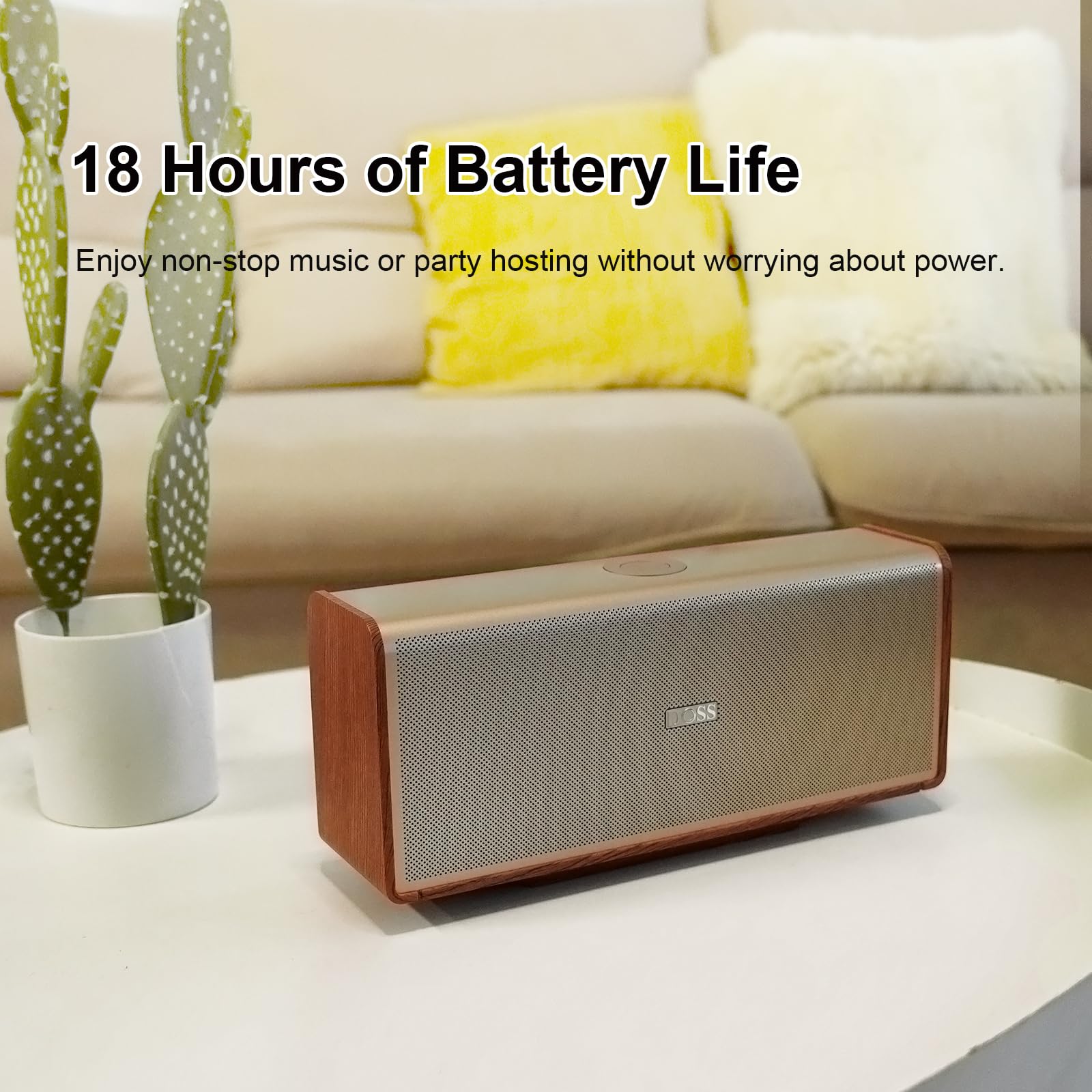 DOSS SoundBox Ultra Bluetooth Speaker with 2.1 Channel Audio, 80W Superior Sound with Deep Bass, Two DSP Technologies, 18H Playtime, BT 5.3, Wireless for Home, Office, Room - Blue - digibuy