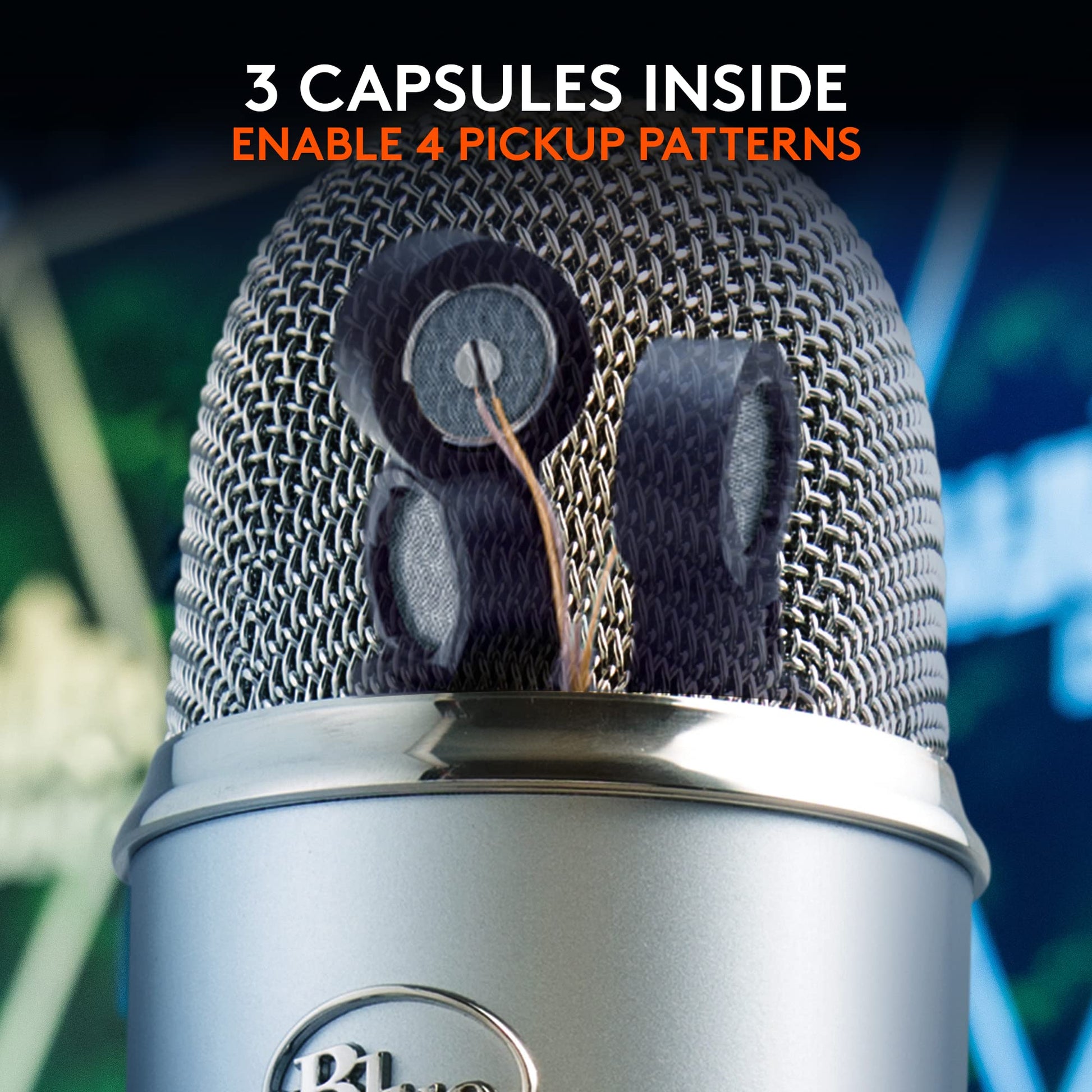 Logitech for Creators Blue Microphones Yeti USB Microphone (Blackout) - digibuy