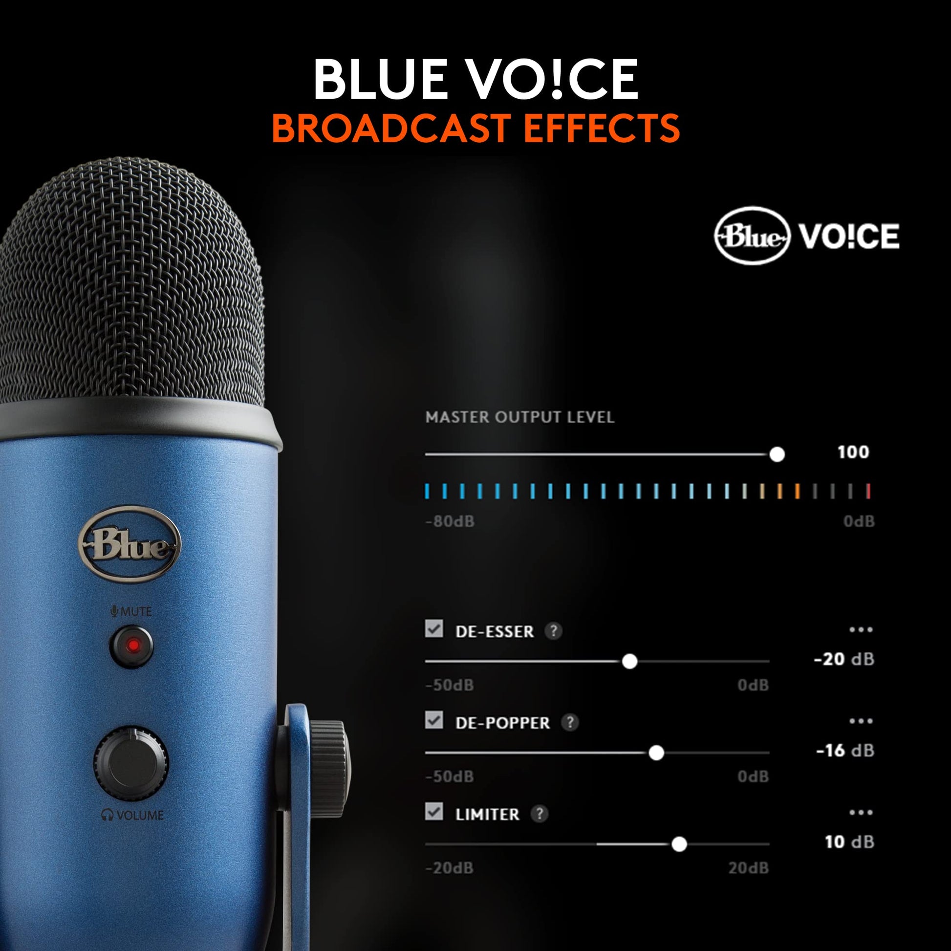 Logitech for Creators Blue Microphones Yeti USB Microphone (Blackout) - digibuy