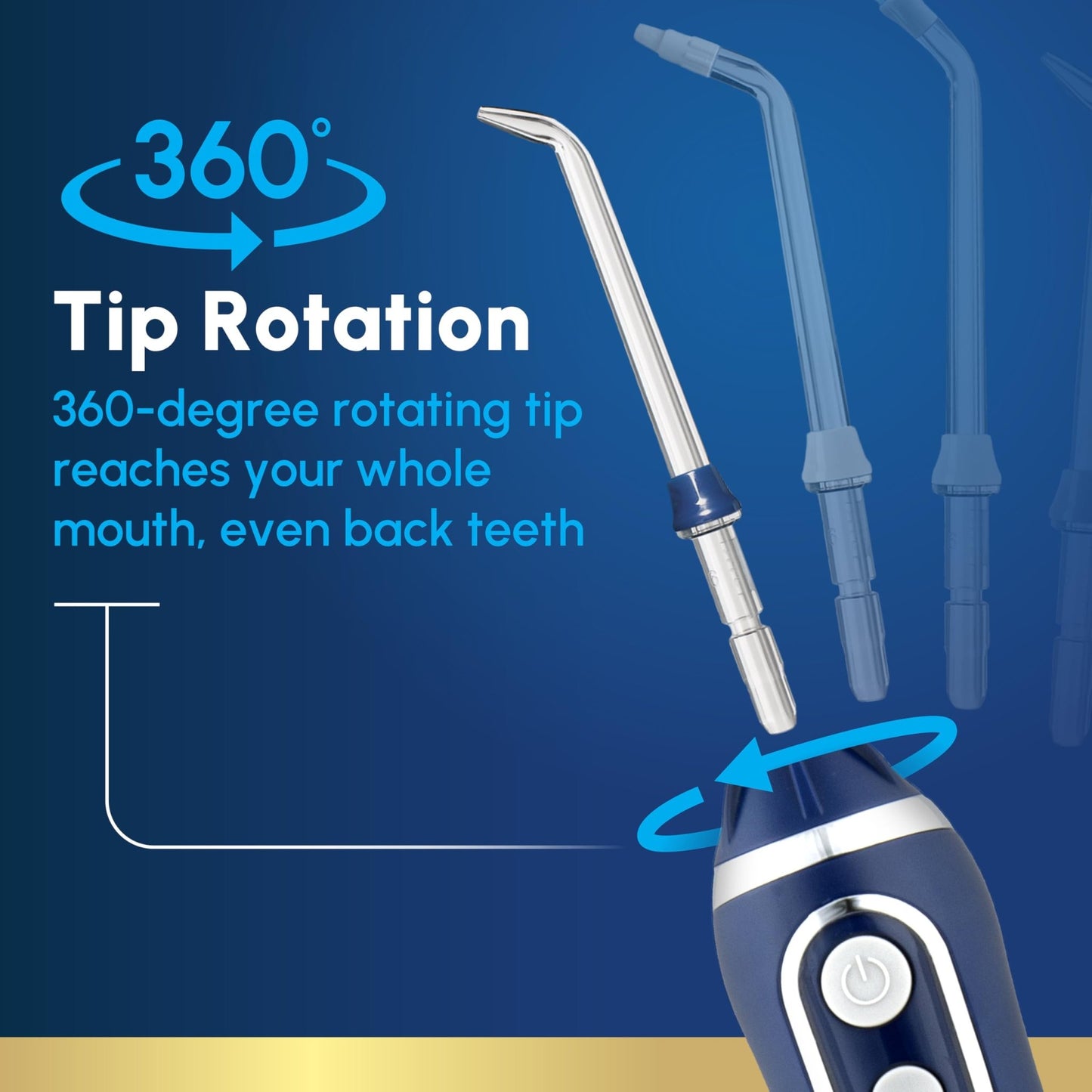 Waterpik Cordless Advanced 2.0 Water Flosser For Teeth, Gums, Braces, Dental Care With Travel Bag and 4 Tips, ADA Accepted, Rechargeable, Portable, and Waterproof, Black WP - 582, Packaging May Vary - digibuy